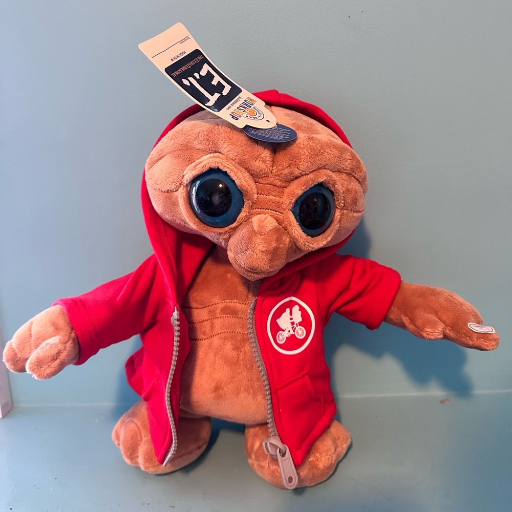 E.T. Plush Toy in Red Hoodie - Soft Kids Toy